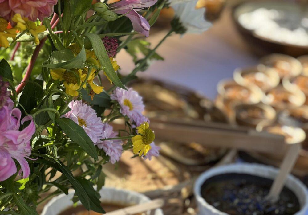 brunch de mariage a pezenas déco florale
